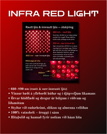 Infrared ljós – virkni og ávinningur